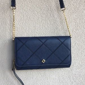 Crown and Ivy purse. Deep blue.